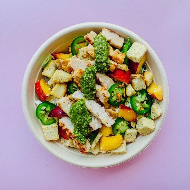 Pesto Peach Salad