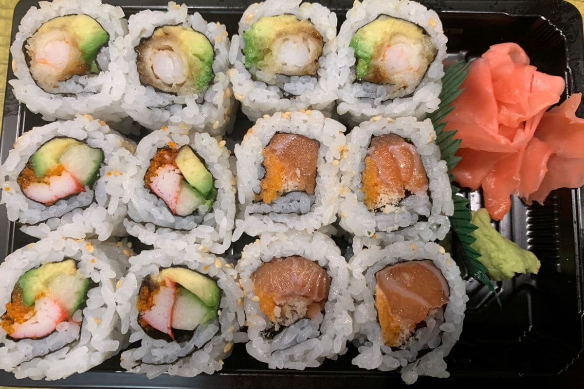 S1. California Roll, Spicy Salmon Roll, Dynamite Roll (12 pcs)