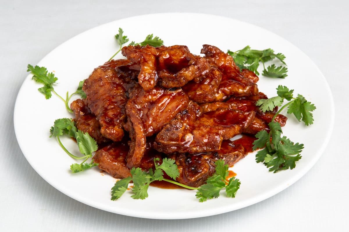 64. Pork Chops with Plum Sauce