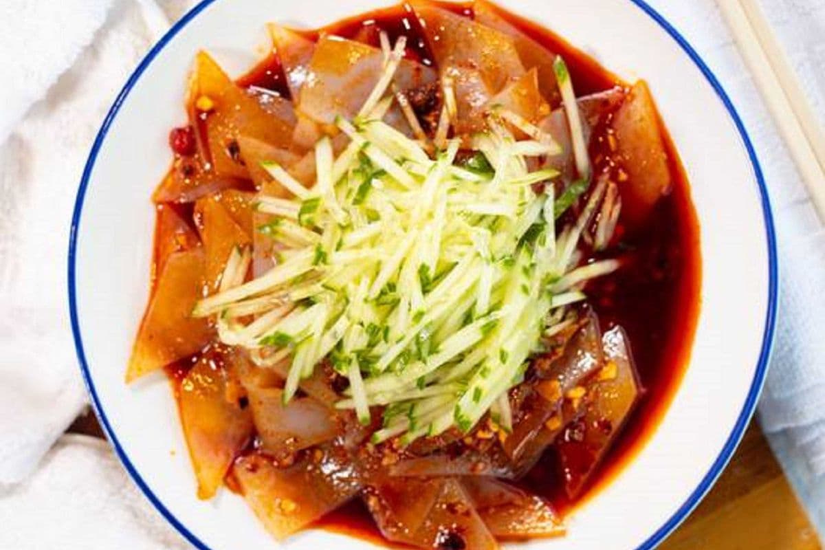 Clear Noodles in Chili Sauce 川北凉粉