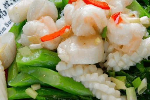 121. Scallops with Broccoli