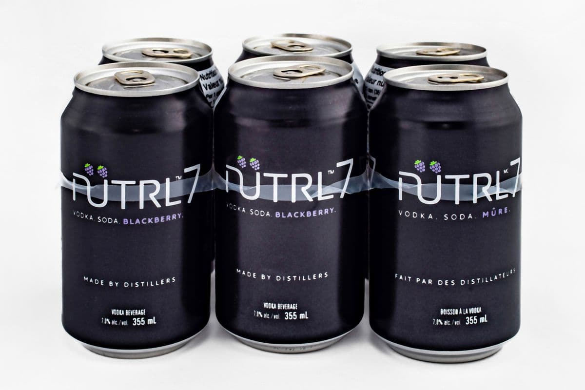 Nutrl Vodka Soda Blackberry 7% (6 cans) (6 x 355ml)