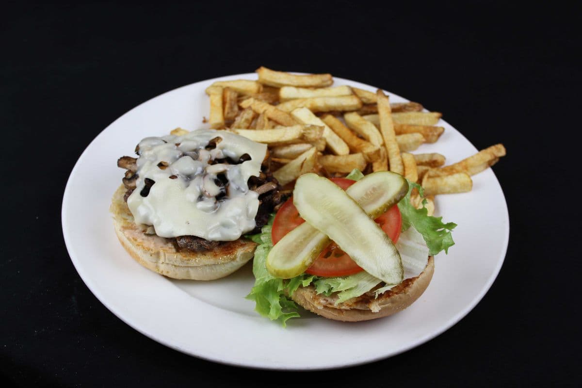 Mushroom Swiss Burger