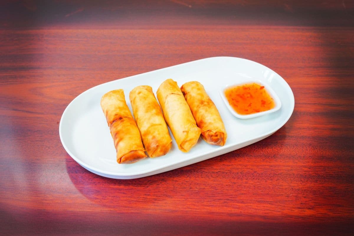 1. Pork Spring Rolls (4 pcs)