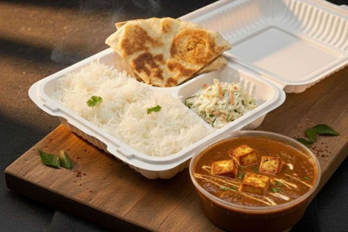 Paneer Tikka Masala with Basmati Rice and Butter Naan