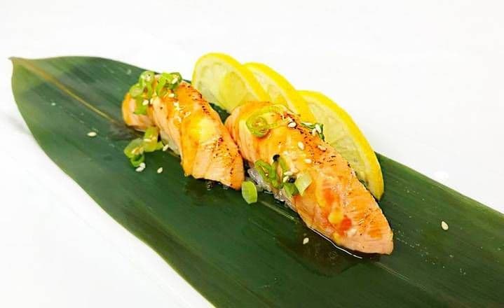 Torched Salmon Sushi