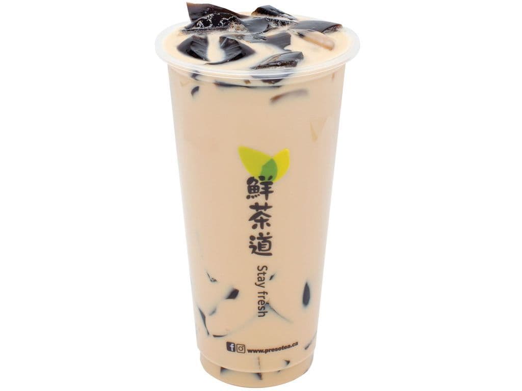 4.Grass Jelly Milk Tea