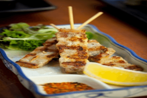 C18. Grilled Pork Belly Skewer - 串烧豚肉