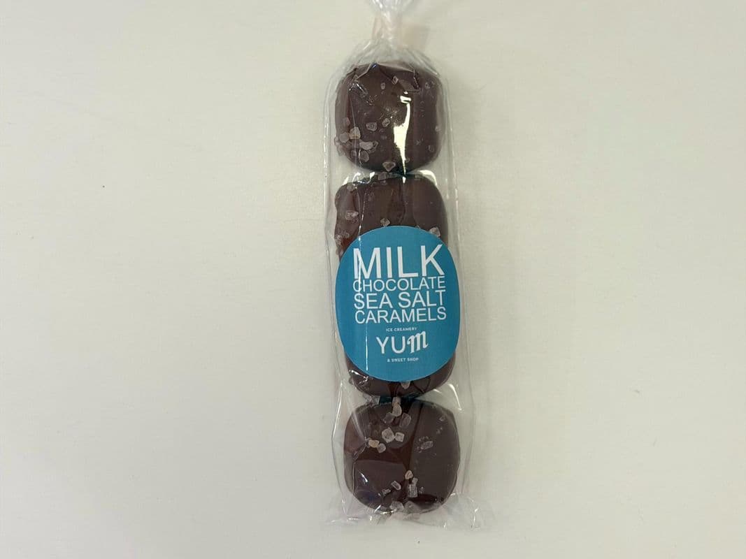 Milk Chocolate Sea Salt Caramels 4 pc