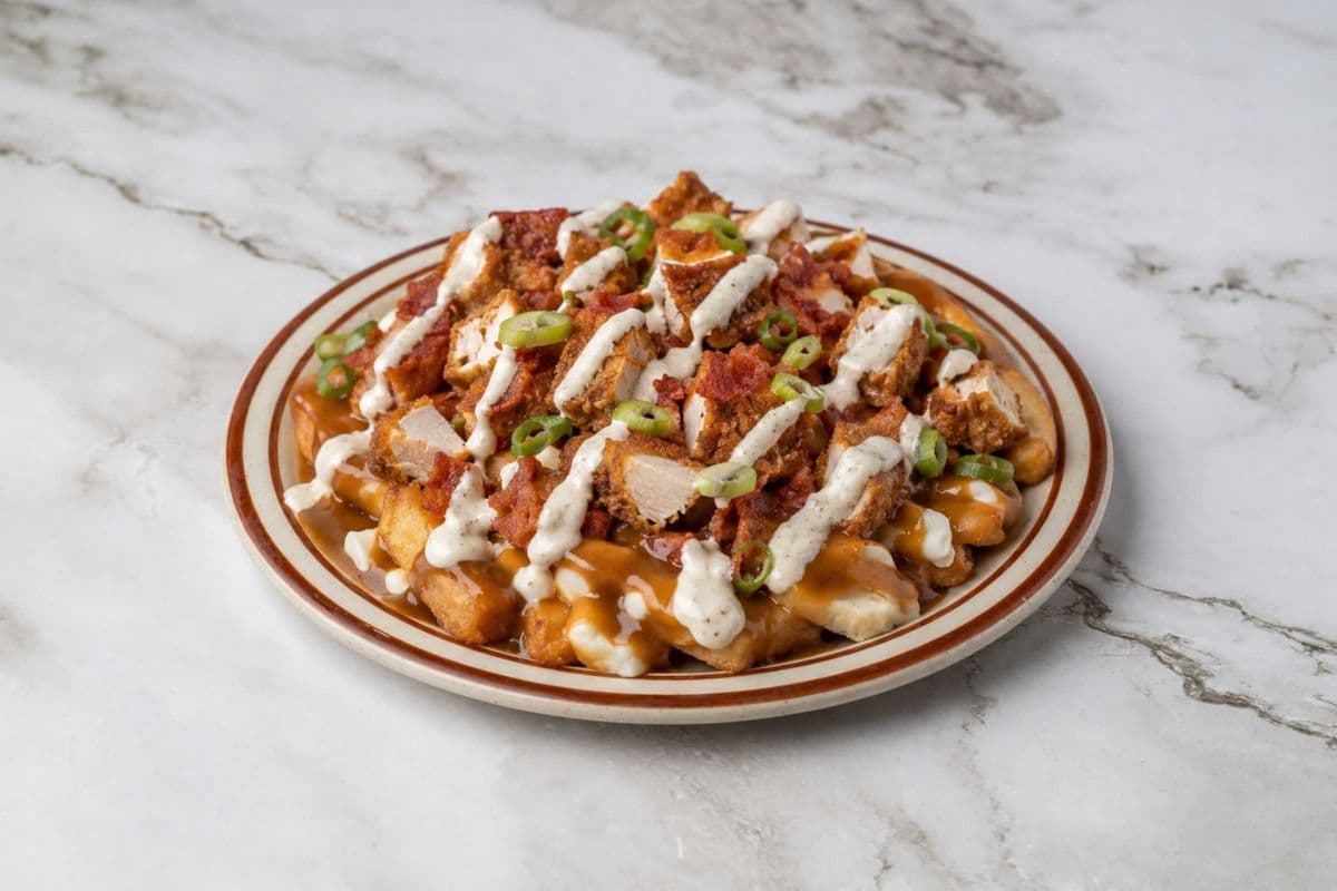 2. Ultimate Bacon Ranch Chicken Poutine