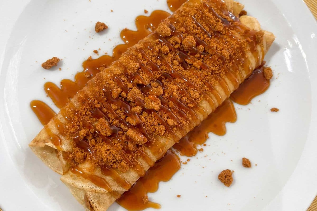Lotus Biscoff Cheesecake Crepe