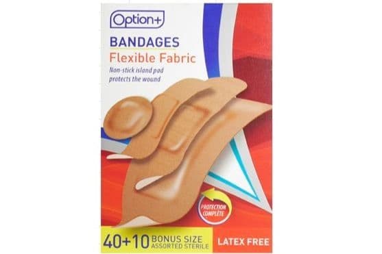 Option+ Bandages Flexible Fabric (50 Pieces)