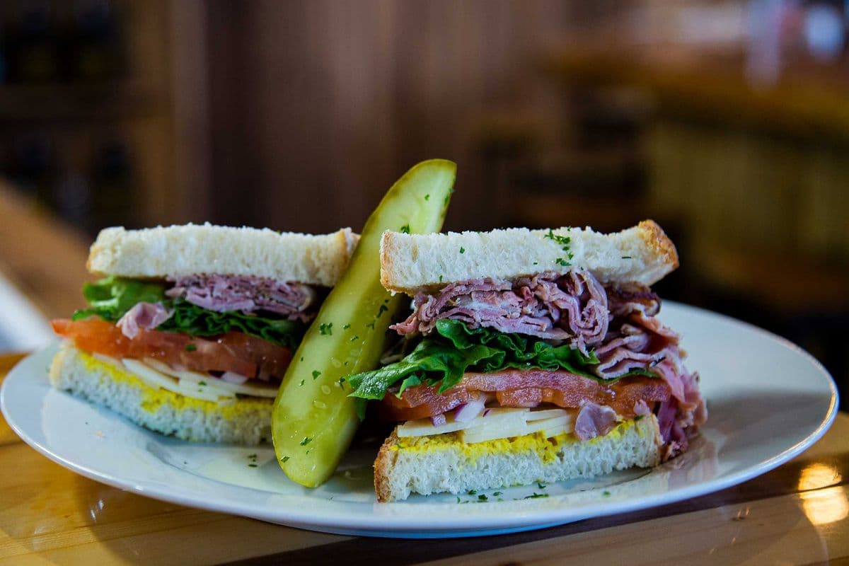 Ham and Cheddar Sandwich