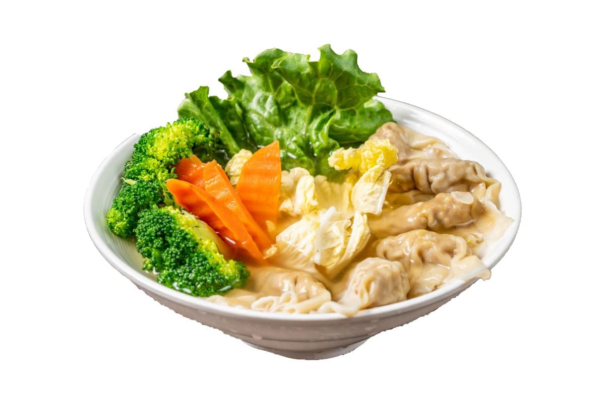 T4. Wonton Soup with a Veggie (Large)