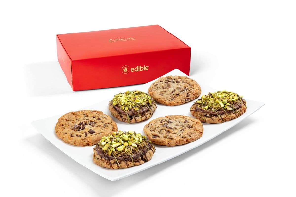 Coffret cadeau de biscuits aux pépites de chocolat Edible® Dubai / Edible® Dubai Chocolate Chip Cookie Gift Box