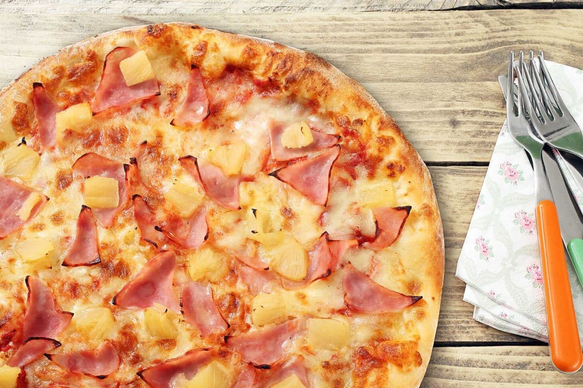 10" Ham and Pineapple Pizza
