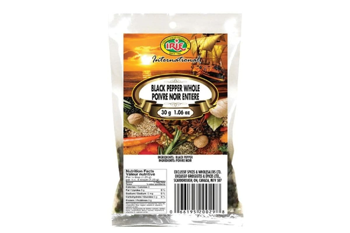 Irie Black Pepper Whole (30 g)
