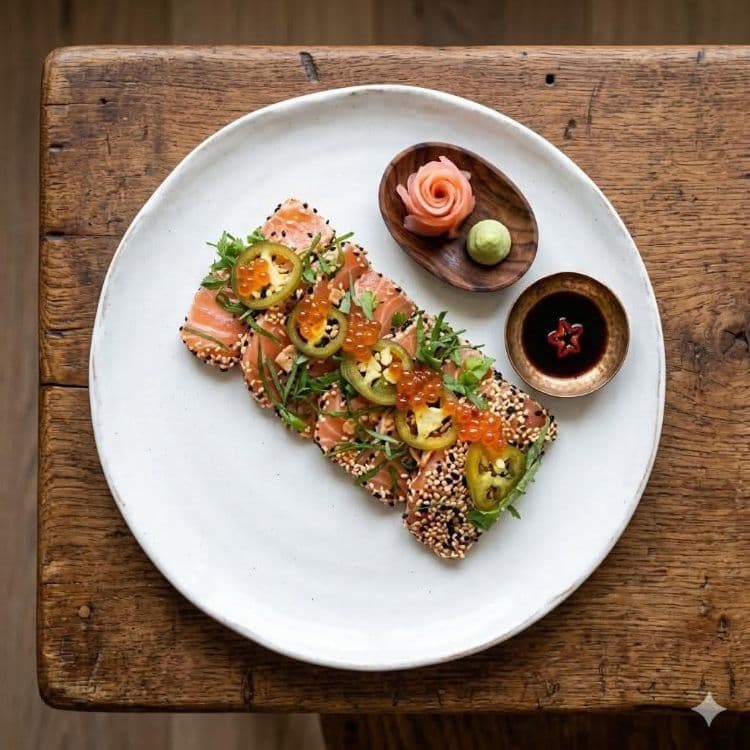 Crudo de Saumon au Sesame