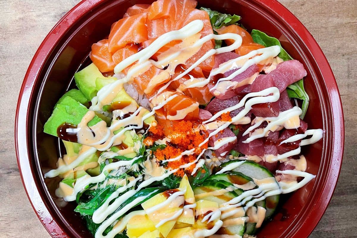 Salmon and Tuna Poke Bowl