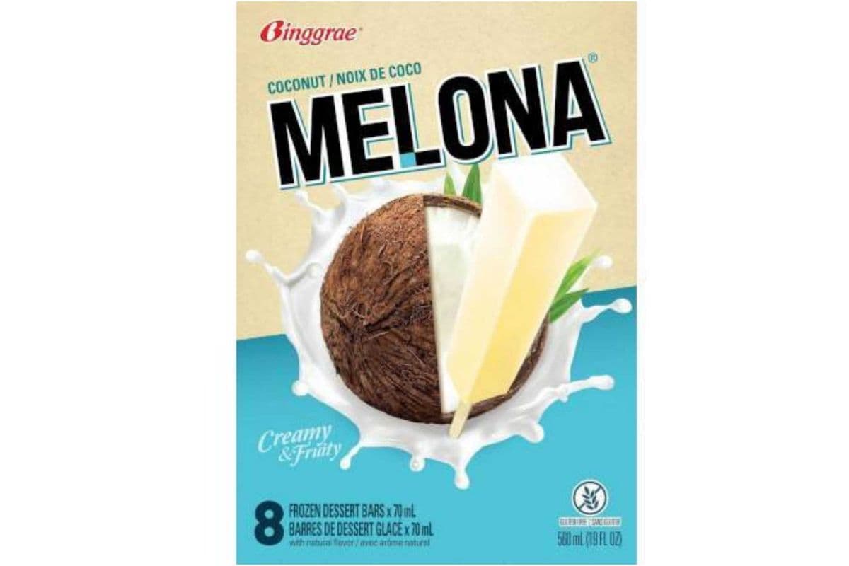 Melona · Coconut Flavoured Ice-Lolly (8 x 70ml)