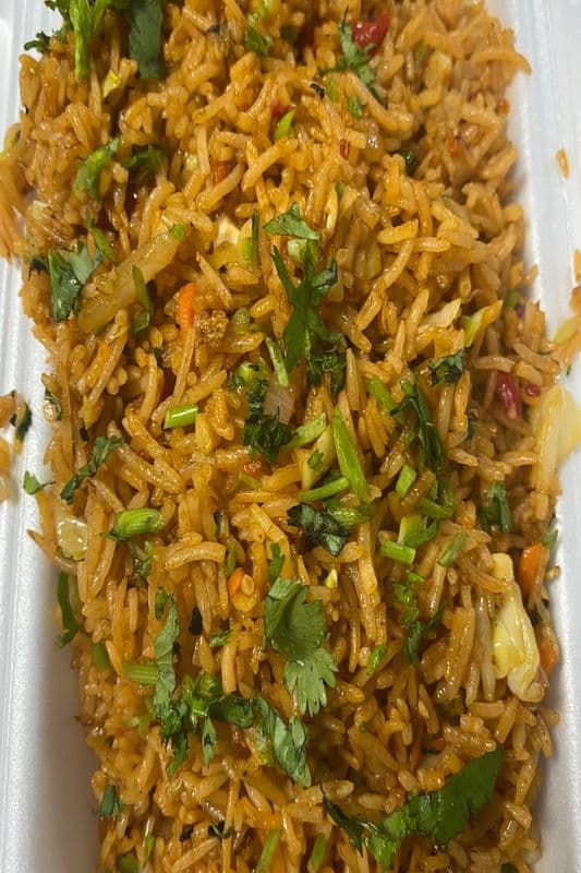 Vegetarian Schezuan Rice