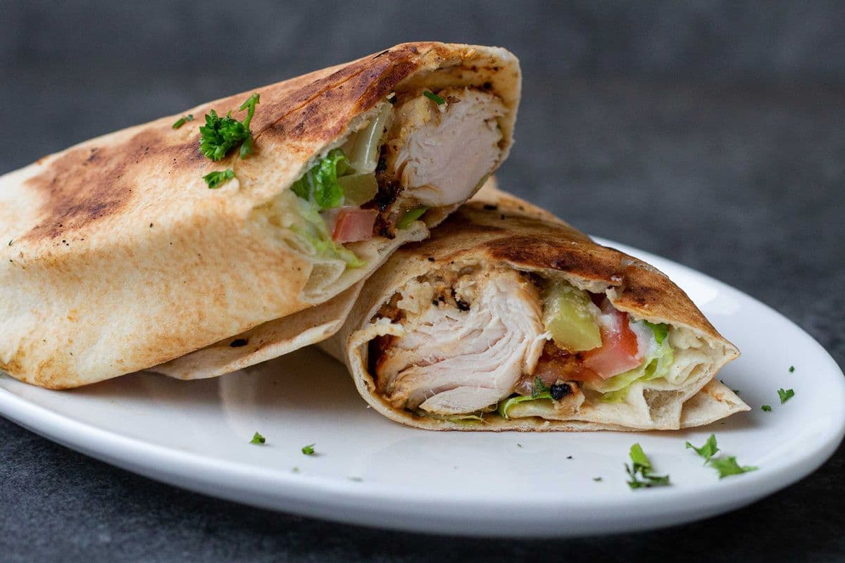 Shish Tawook Wrap - Saj