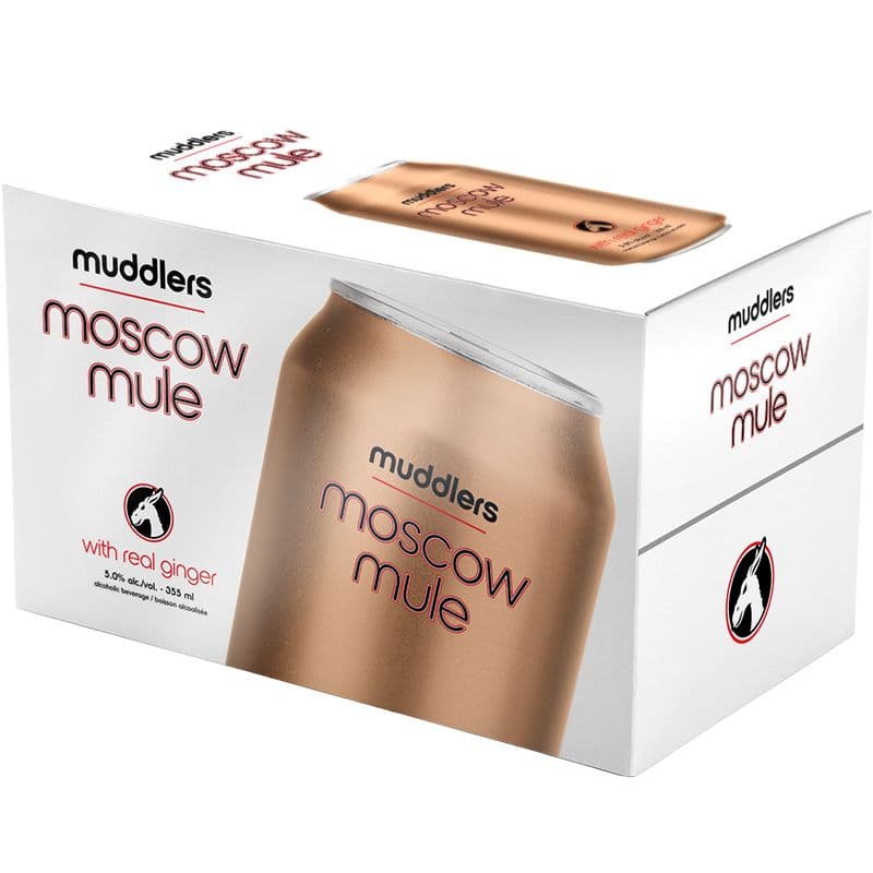 Moscow Mule Muddlers Real Ginger (6 Pack Cans)