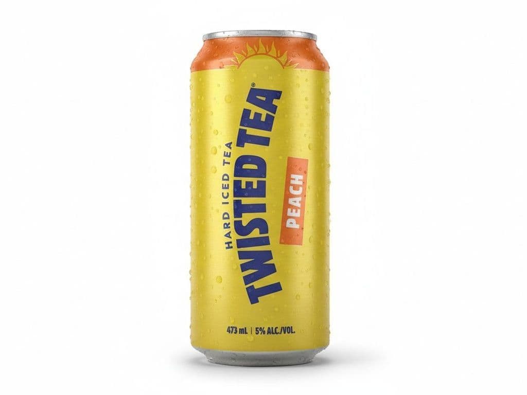 Twisted Tea - Peach, Individual 473ml beer can (5.0% ABV)