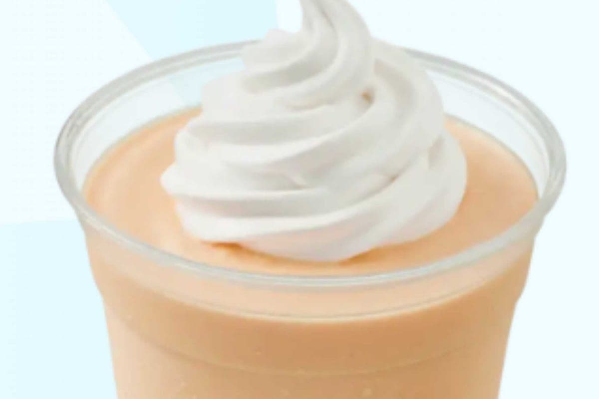 Boisson lait frappé à l'orange/ Orange cream flavoured shake