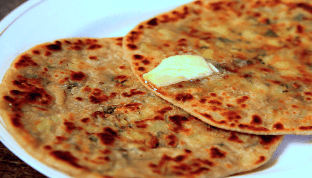 Aloo &Onion Paratha & Raita