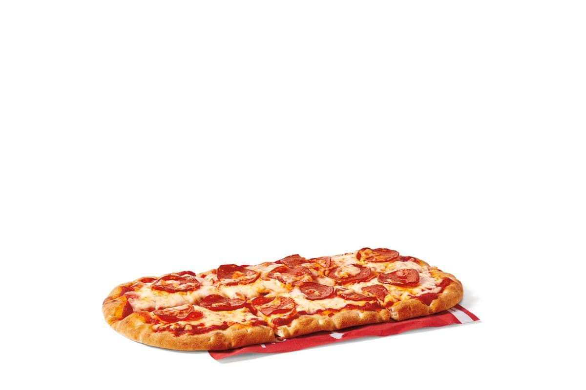 Pizza sur pain plat au pepperoni