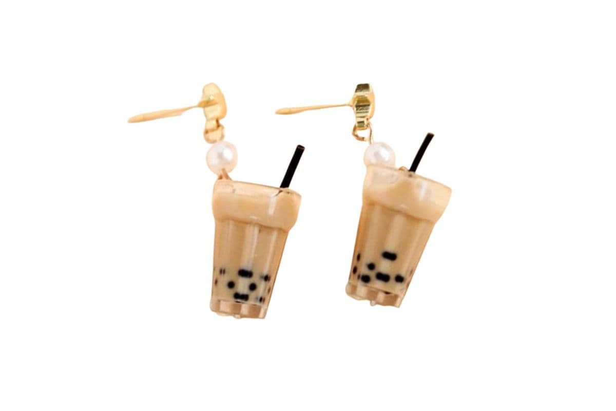 BOBA Earrings 珍珠奶茶耳环