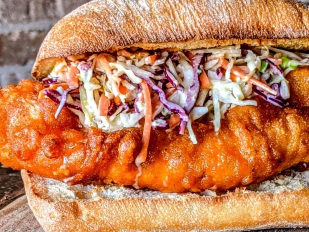 BATTERED COD SANDWICH