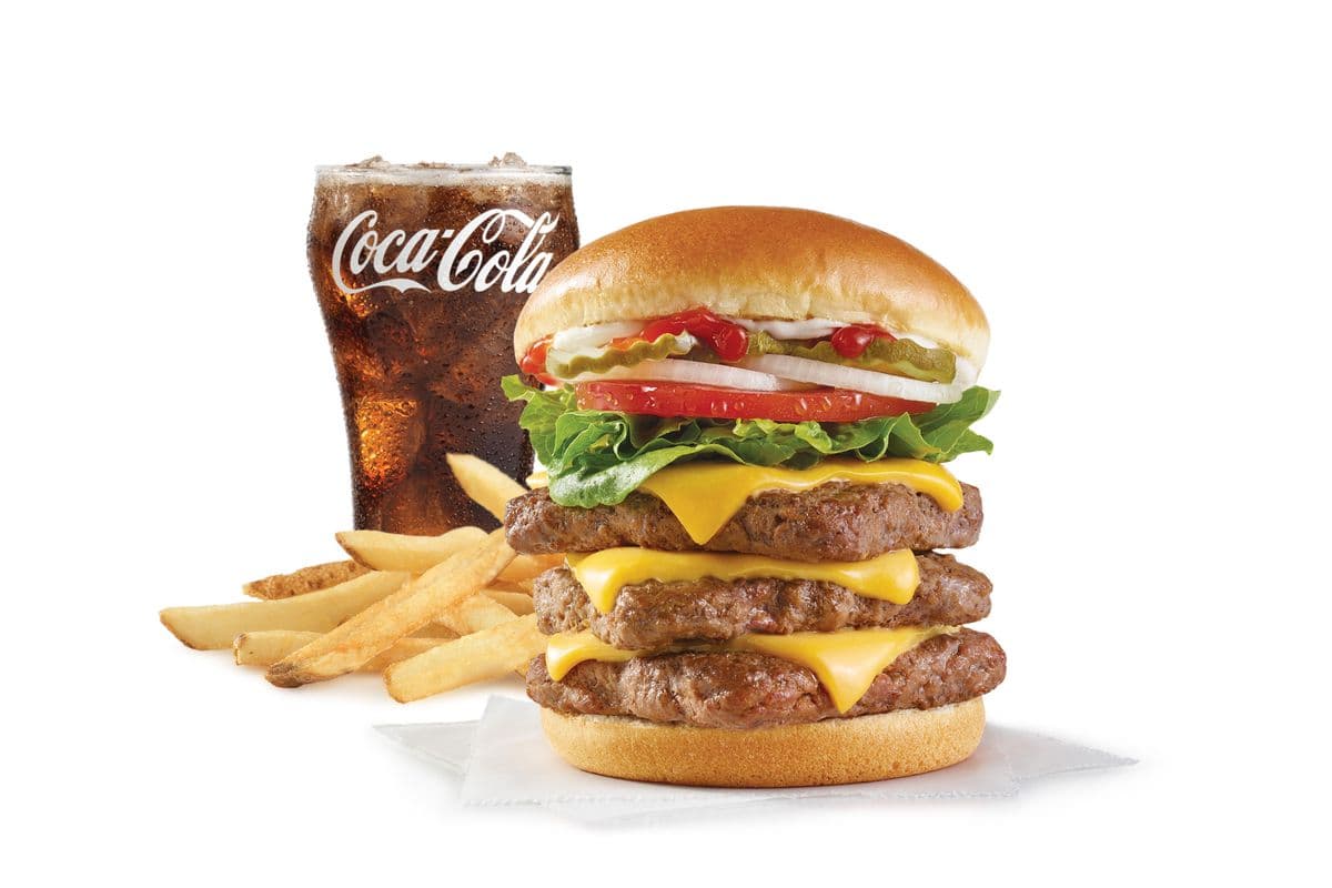 Dave's Triple® with Cheese Combo (Cals: 1430-1750)