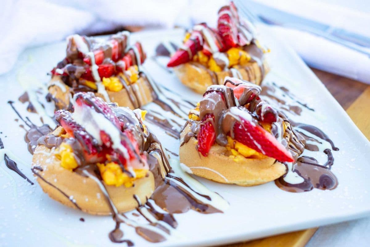 Wonderland Waffle (Strawberry Banana Waffles)