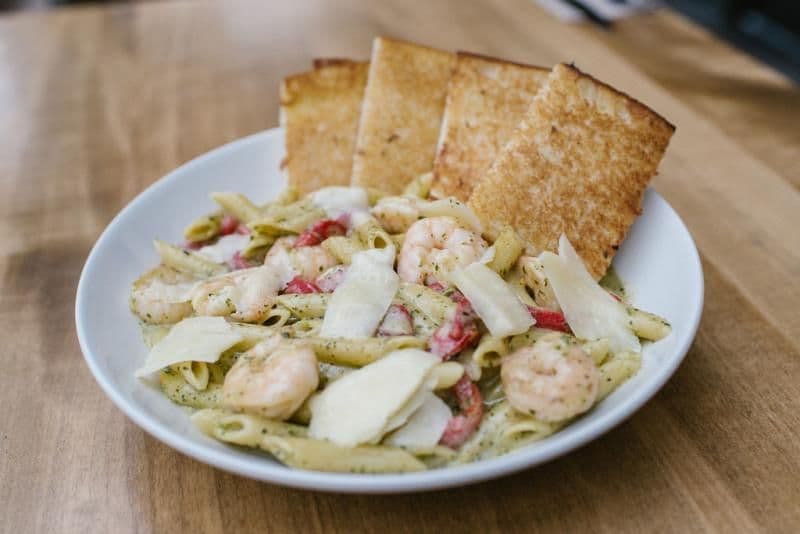 SHRIMP PESTO PENNE