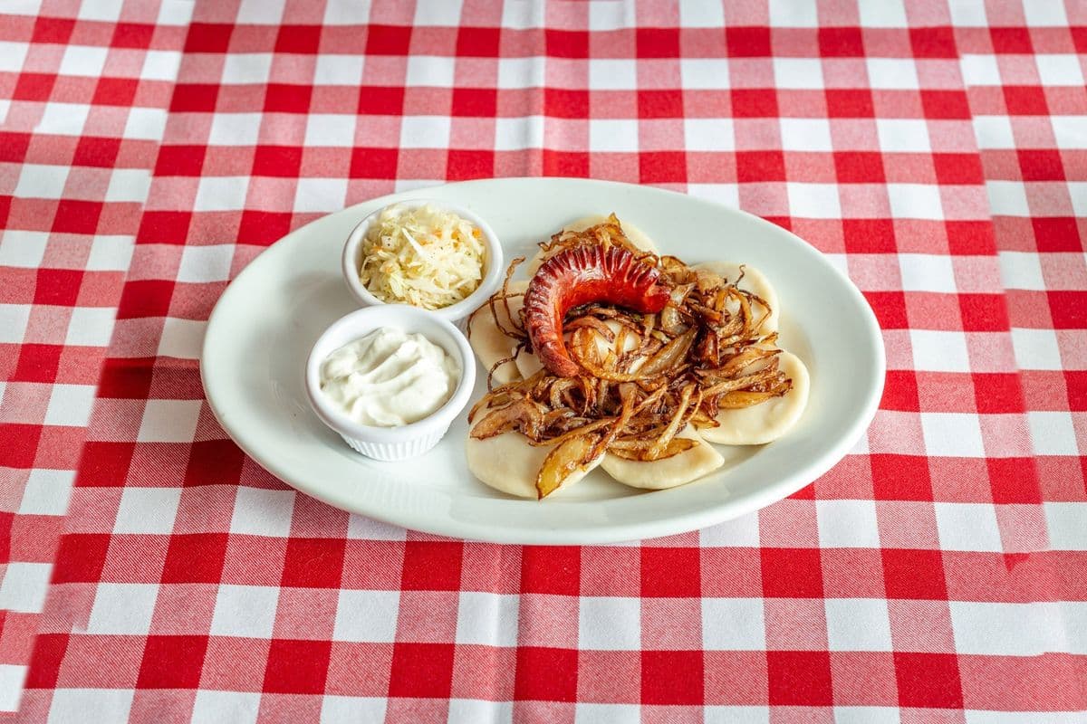 Perogies and Sausage