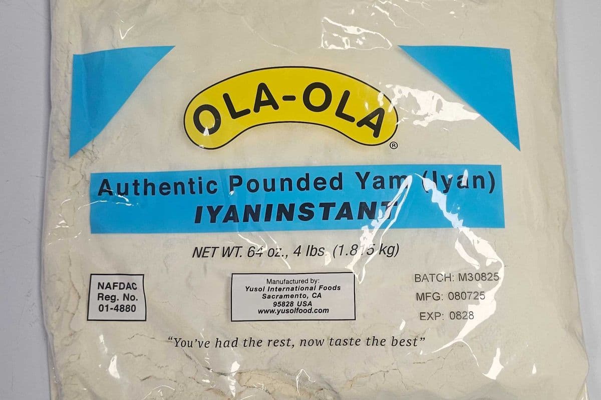 Ola-Ola Authentic Pounded Yam Instant Flour (4 lbs)