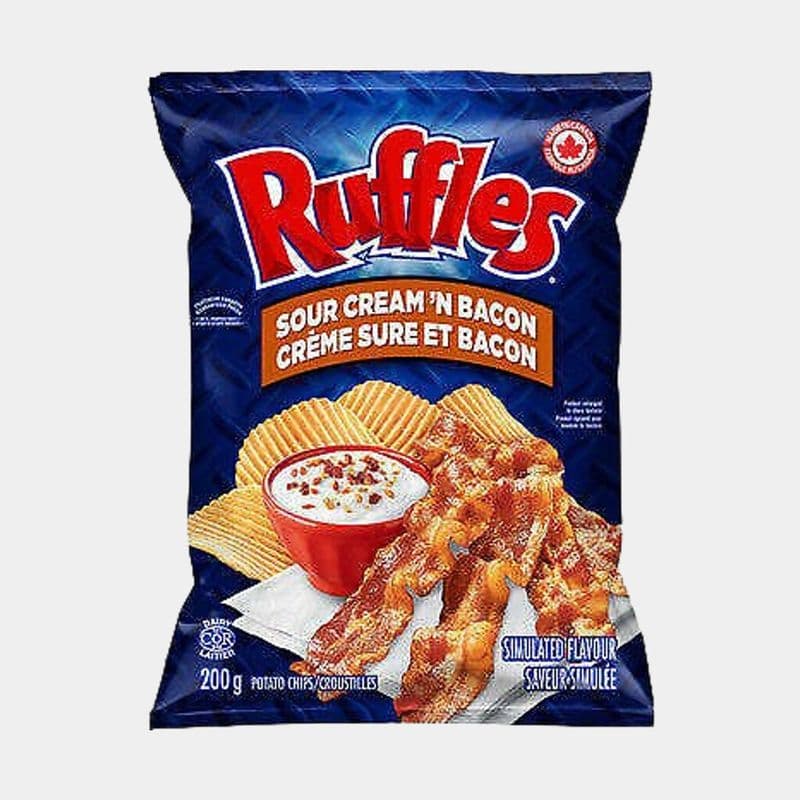 Ruffles Sour Cream-Bacon Potato Chips