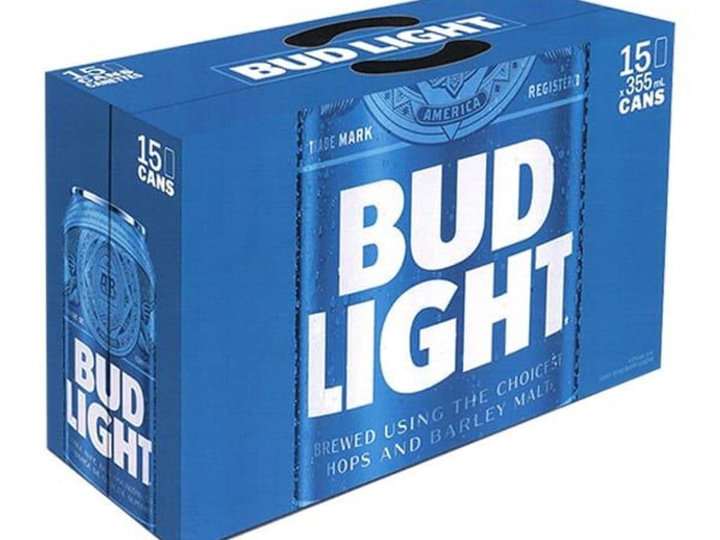 Bud Light Lager Cans (355 ml x 15 ct)