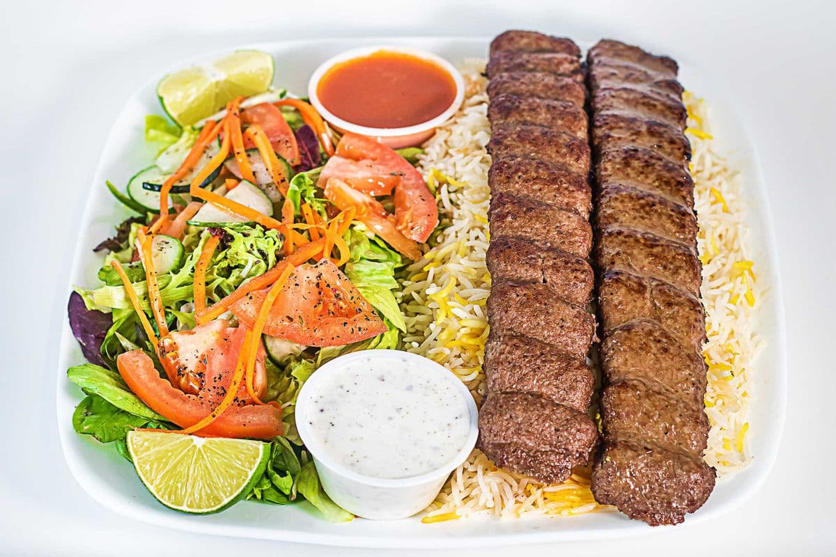Beef Kebab with Rice