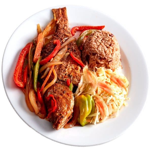 Brown Stew Snapper Fish Meal