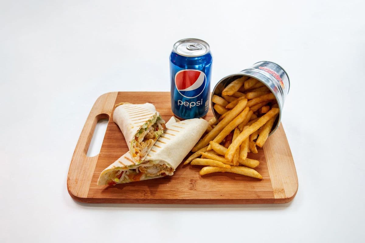 Chicken Tender Wrap Meal (1485 Cal)