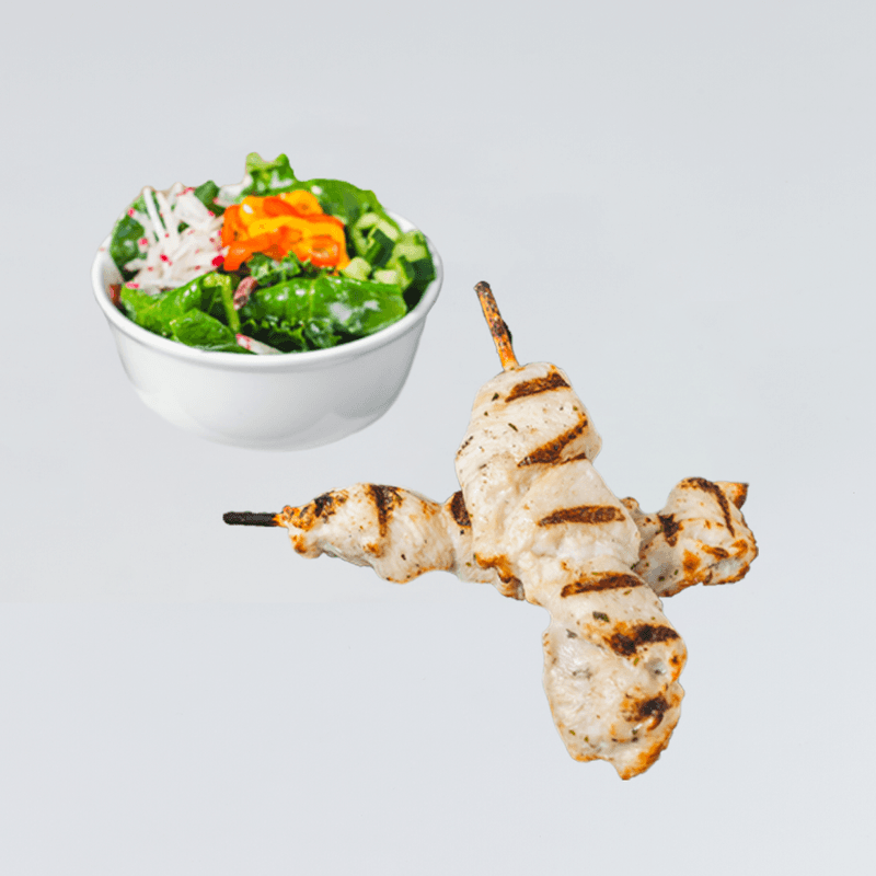 Brochettes de poulet grillé / Grilled chicken brochettes