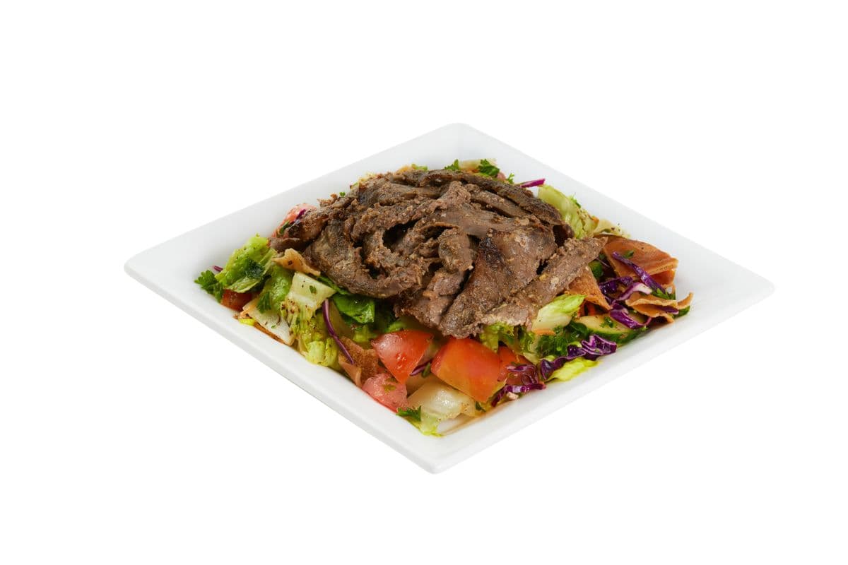 Large Shawarma Falafel Fattoush Salad