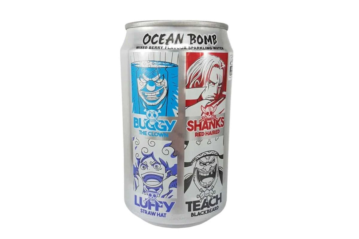 Eau pétillante Ocean Bomb One Piece quatre emperreurs prune Sakura