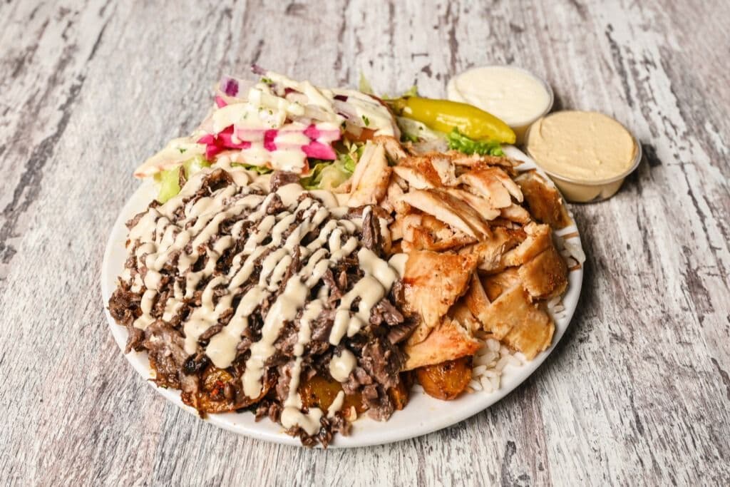 Assiette combo-Shish Taouk / Shawarma-Combo plate