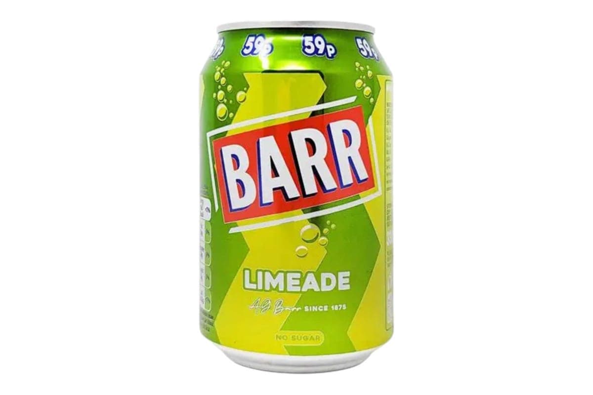 Barr Limeade Soda (330ml) (7 Cal)
