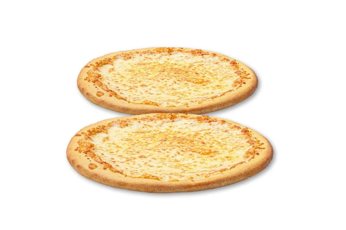 Deux Pizzas Moyennes au Fromage / Two Medium Cheese Pizzas