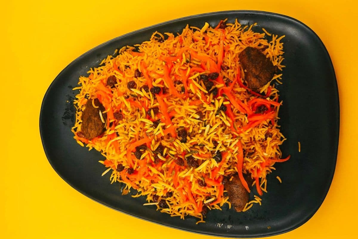 Kabuli Pulao Mixed With Lamb